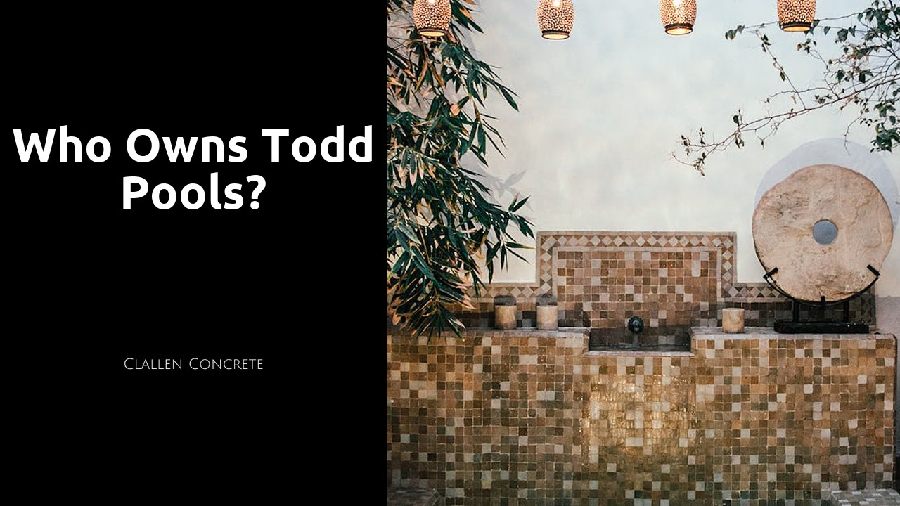 Who owns Todd pools?